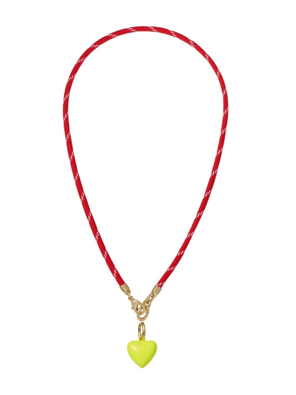 Roxanne Assoulin The Happy
Cord
Charm Necklace Red Cord
Chartreuse Heart